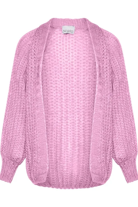 Noella - Joseph Cardigan Solid - Dusty Pink Trendy Women's 