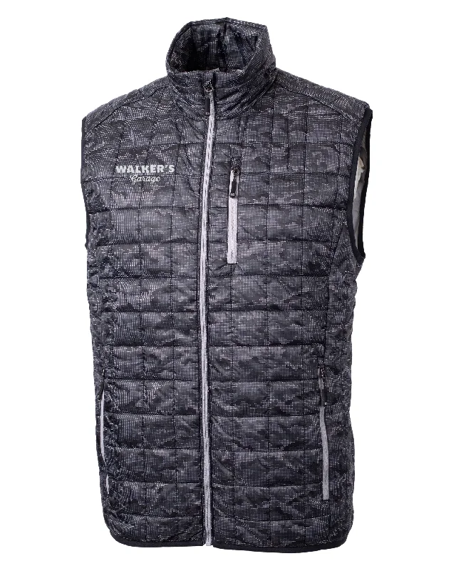Cutter & Buck Rainier PrimaLoft Eco Insulated Full Zip Printed Puffer Vest Business