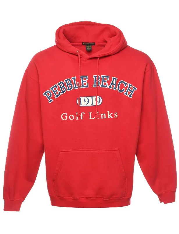 Pebble Beach Golf Links Printed Hoodie - L Artistic Women's Avant - 