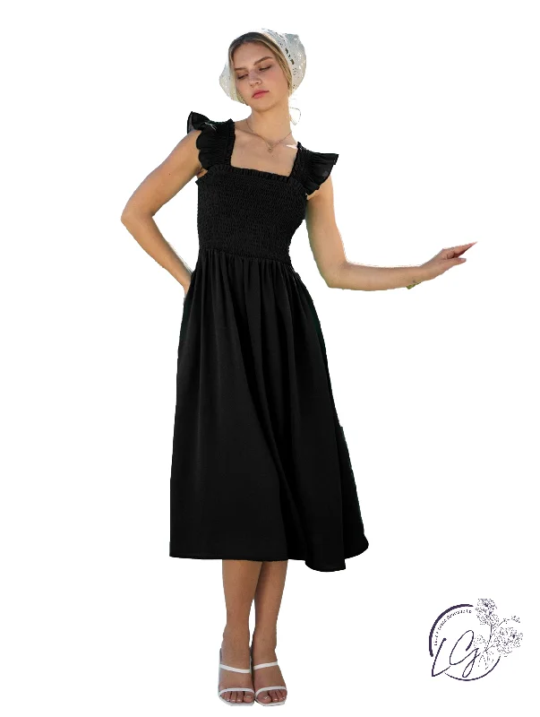 Tides Hum Softly Midi Dress Street