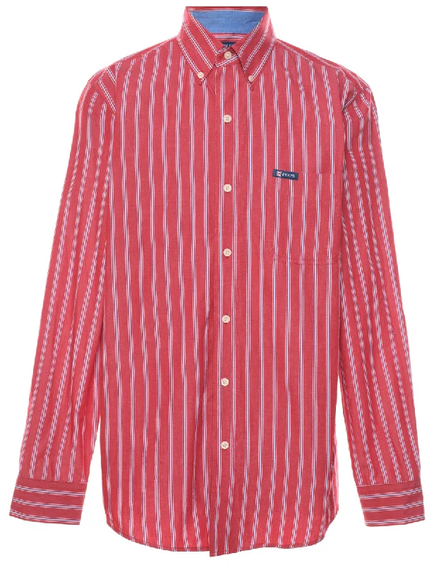 Chaps Striped Shirt - L Casual Women's Japanese 