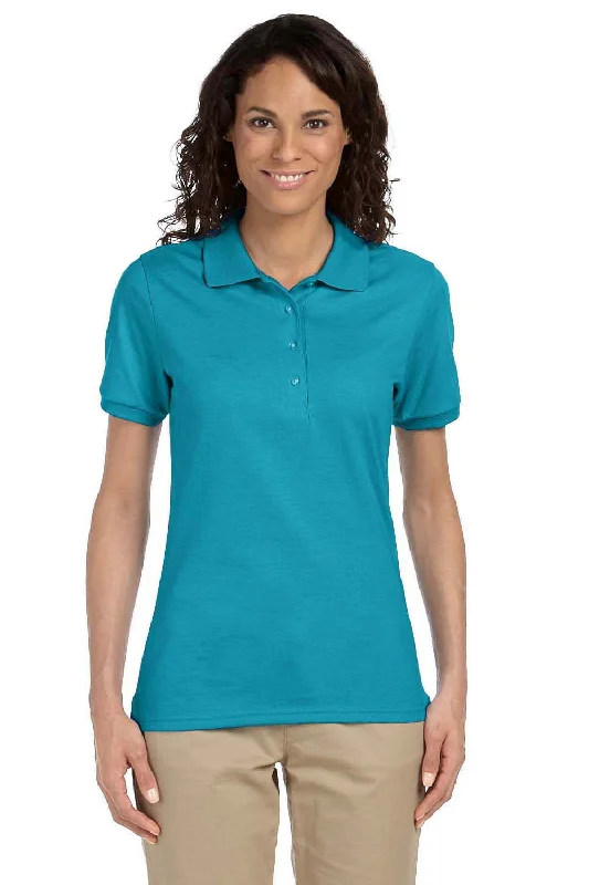 Jerzees Womens SpotShield Stain Resistant Short Sleeve Polo Shirt - California Blue purpose Jerzees Womens SpotShield Stain Resistant Short Sleeve Polo Shirt - California Blue purpose