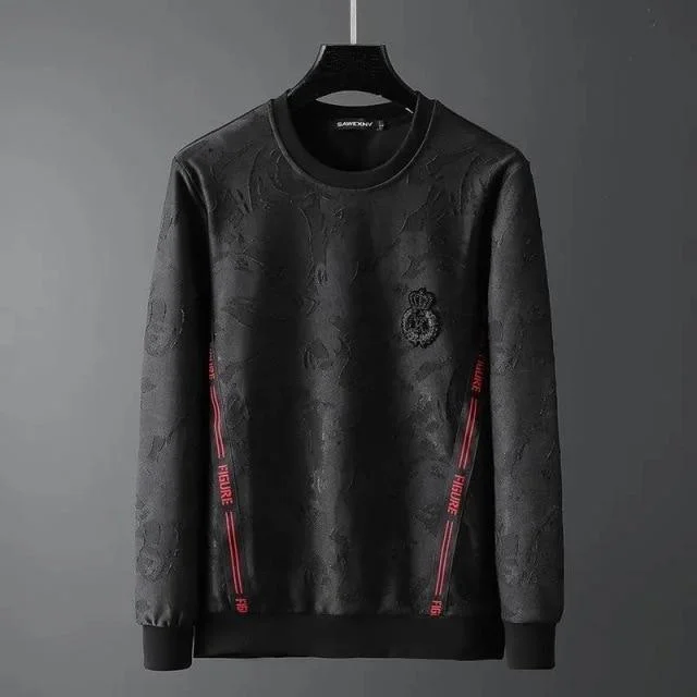 Crown Print Men Sweatshirt Confident Women's Power