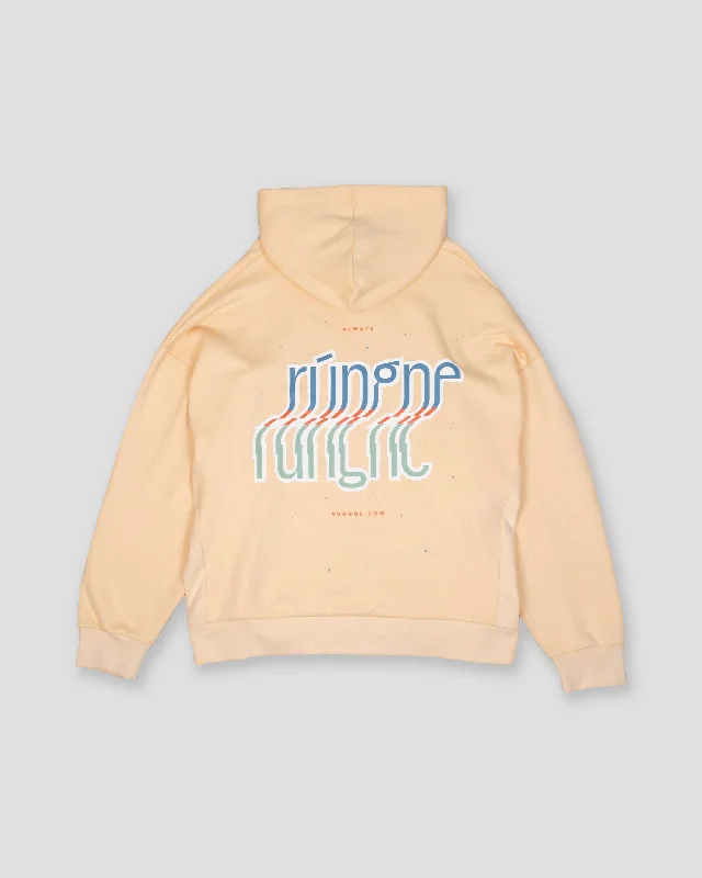 Layback Hoodie Oversized Print Scandinavian