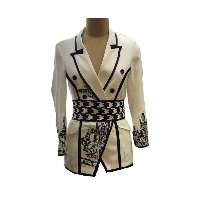 Legendary Yin-Yang Double Breasted Blazer Australian Beach