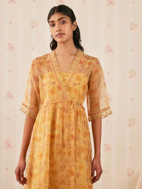 Golden Hour Wrap Midi Dress performance