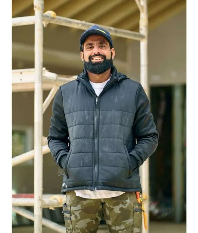 Flex & Move Unisex Puffer Fleece Hooded Jacket Business