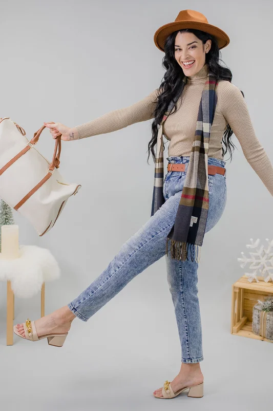 Love Maze Paper Bag Jeans Refined Women's Hand - crafted
