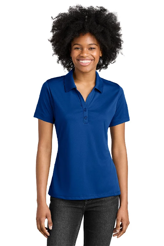 Sport-Tek Womens Competitor Moisture Wicking Short Sleeve Polo Shirt - True Royal Blue Sleek Women's Metallic Sport-Tek Womens Competitor Moisture Wicking Short Sleeve Polo Shirt - True Royal Blue Sleek Women's Metallic