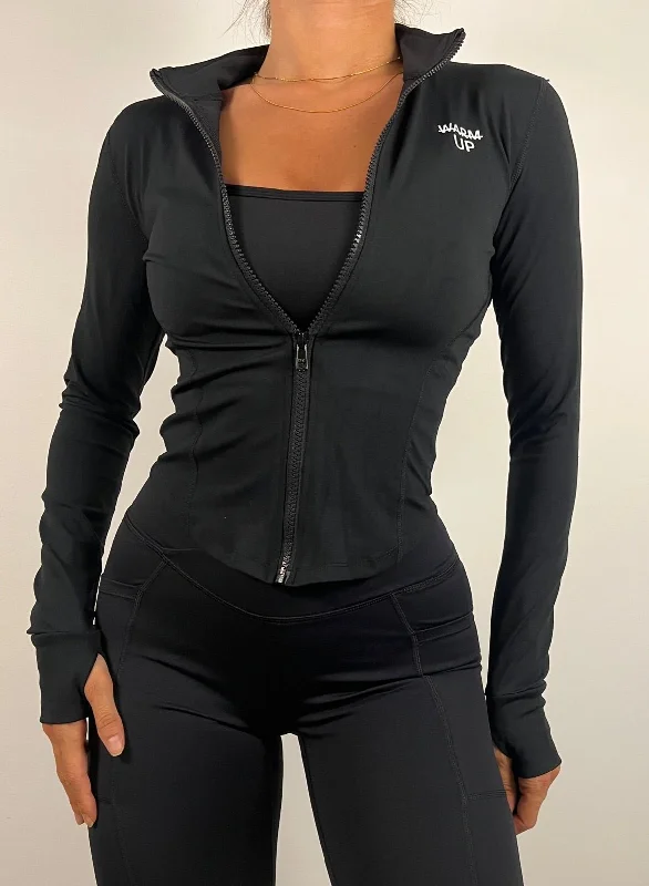 Black Sculpt Jacket Earthy Women's 
