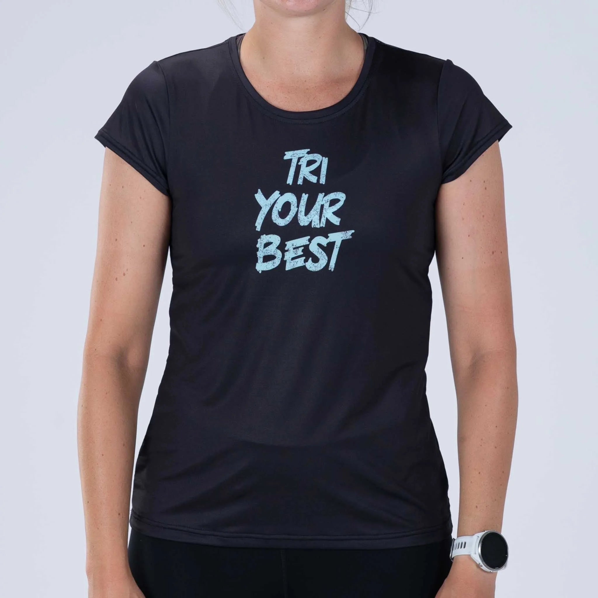ZOOT Women's Ltd Run Tee - Tri Your Best Bold Women's Statement