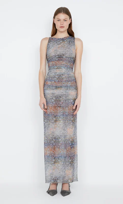 MALAYA MAXI DRESS - SKYFIRE OMBRE Sustainable Organic