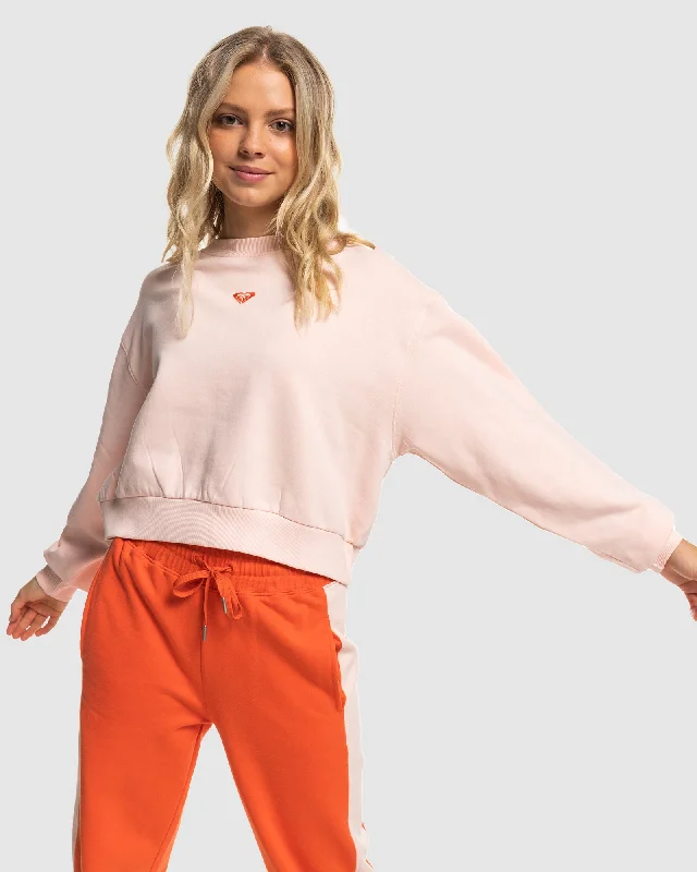 Womens Essential Energy Crew Neck Sweatshirt Earthy Women's 