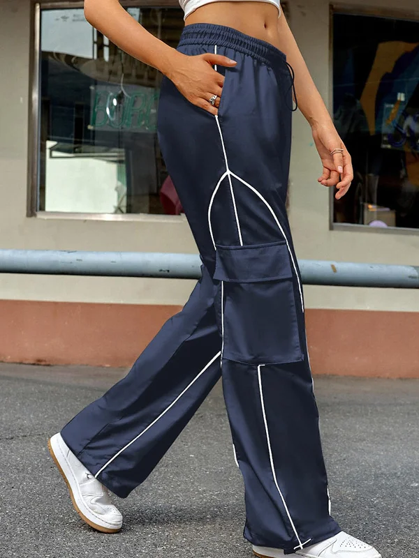 BerryBetty - Places To Be Pockets Cargo Parachute Pants Modern Women's 
