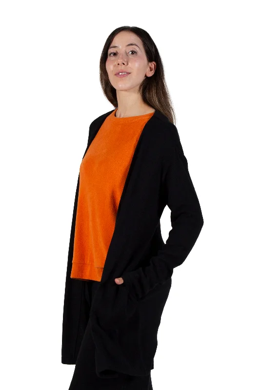 Comfort Luxe Collection Cozy Knit Knee Length Cardigan Confident Women's Power