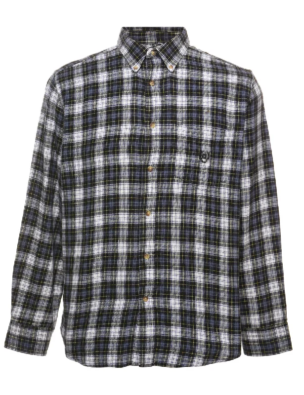 Chaps Checked Shirt - M Relaxed Women's Beachy