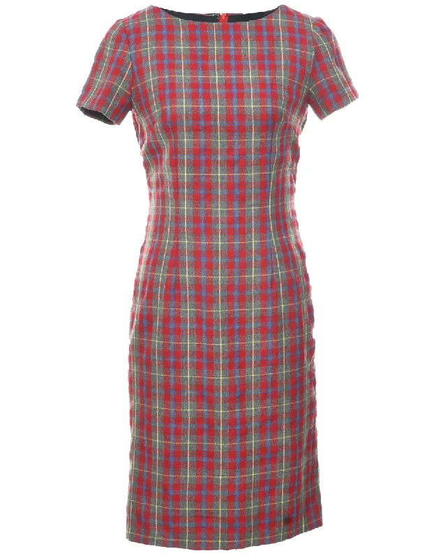 Checked Dress - S Tough Women's Military - inspired