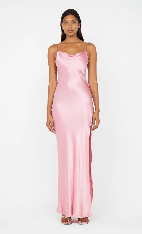 AYALA COWL MAXI DRESS - DUSTY PINK Casual Women's Japanese 