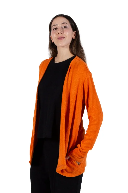 Comfort Luxe Collection Cozy Knit Open Cardigan Minimalist Women's Casual