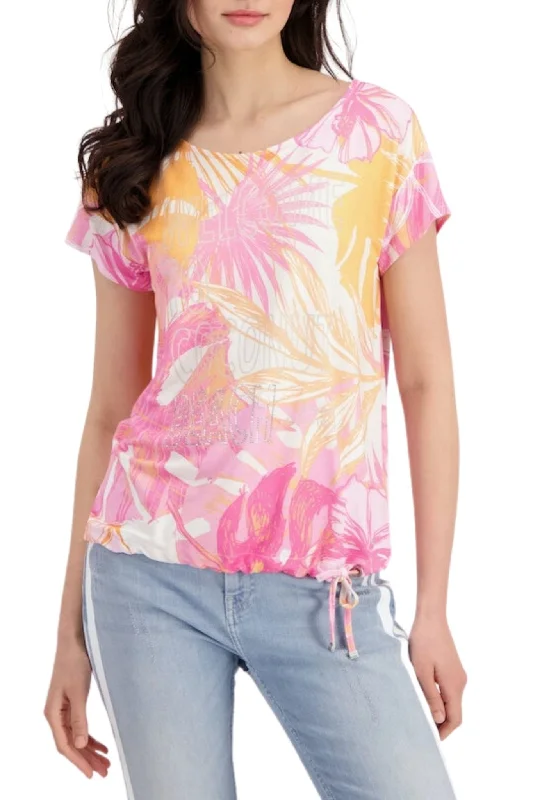 FLORAL TEE - 407945MNR Sleek Women's 