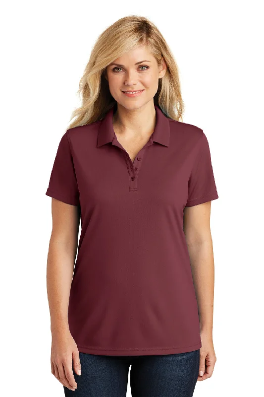 Port Authority Womens Dry Zone Moisture Wicking Short Sleeve Polo Shirt - Burgundy Sustainable Organic Port Authority Womens Dry Zone Moisture Wicking Short Sleeve Polo Shirt - Burgundy Sustainable Organic