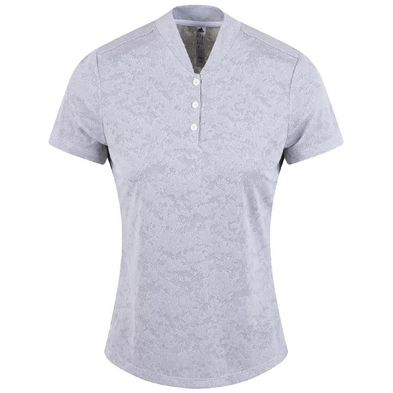 Womens Jacquard Polo White - SS23 Vintage Women's 1970S 