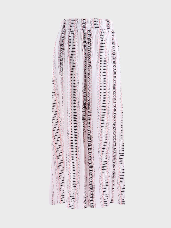 Midsize Boho Wide Leg Casual Pants performance