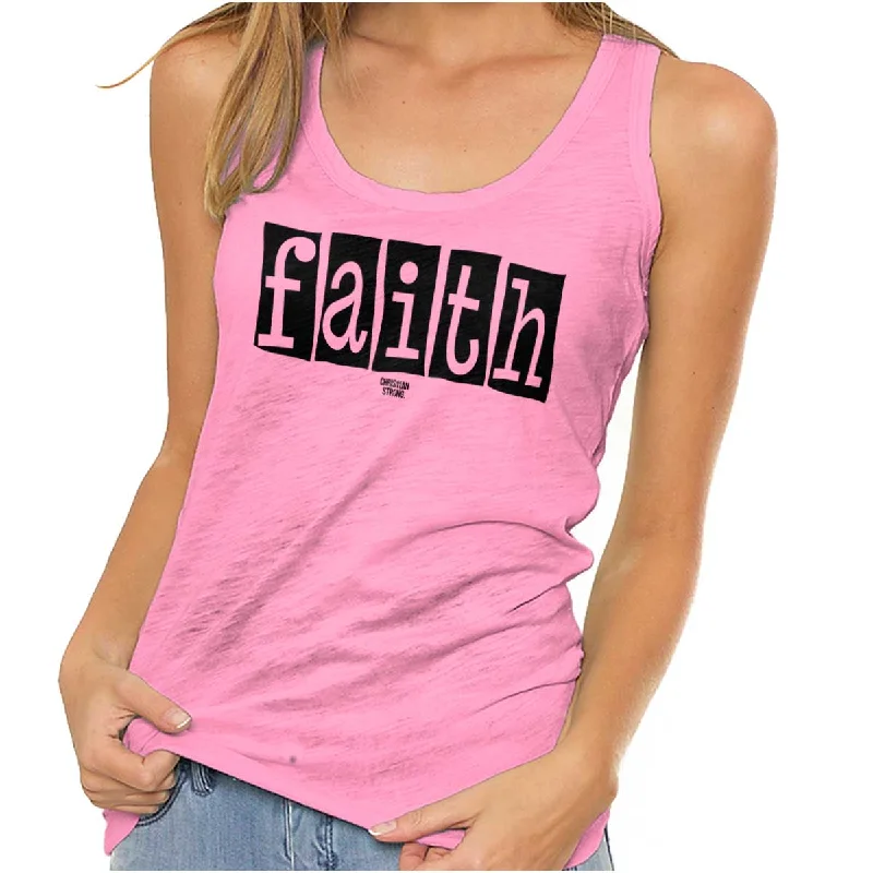 Faith Racerback Tank Sleek Women's Metallic