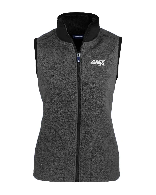 Cutter & Buck Cascade Eco Sherpa Fleece Ladies Vest Sharp Women's Italian
