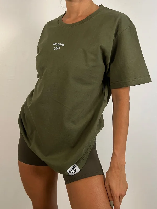 Essential Army Green Oversized T-shirt Cashmere