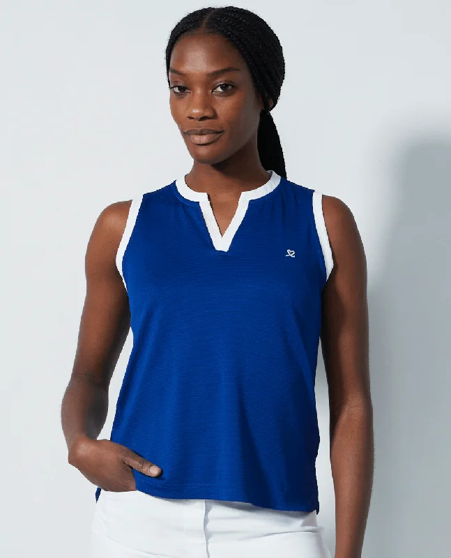 DAILY SPORTS Massy Loose Sleeveless Polo 106 Power Blue Disco