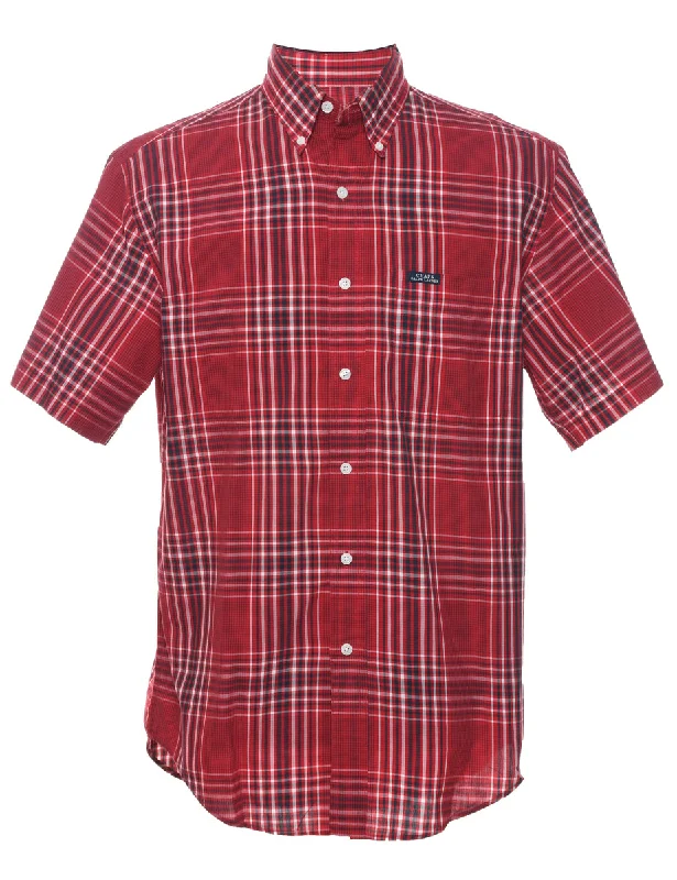 Chaps Checked Shirt - M Sleek Women's Metallic