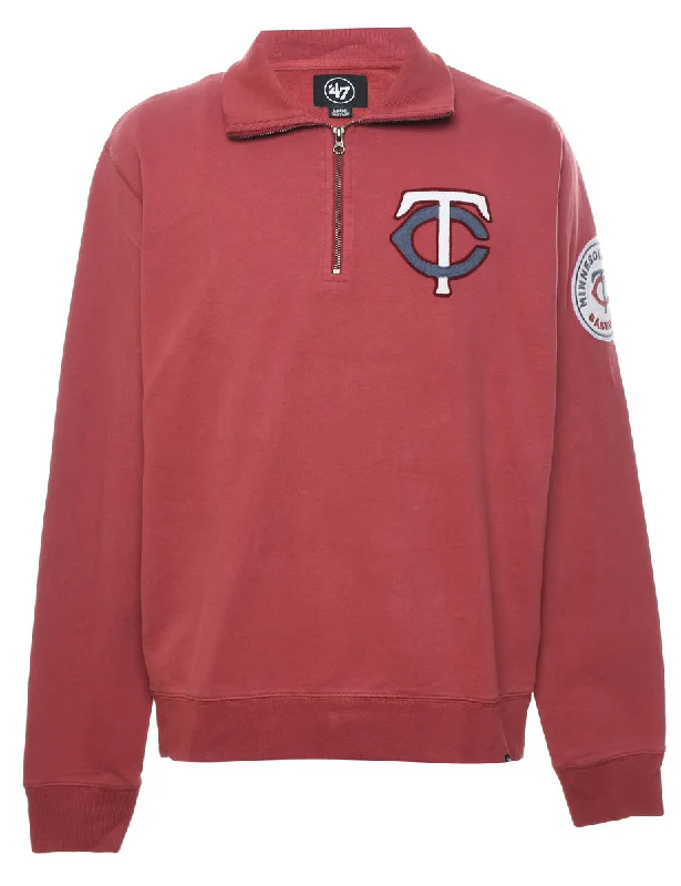 Quarter-Zip Minnesota Basketball Design Sweatshirt - L Compression