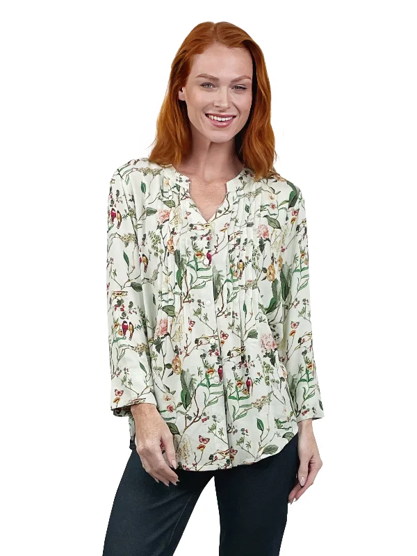 La Cera Springtime Fresh Rayon Print Tunic Artistic Women's Avant - 