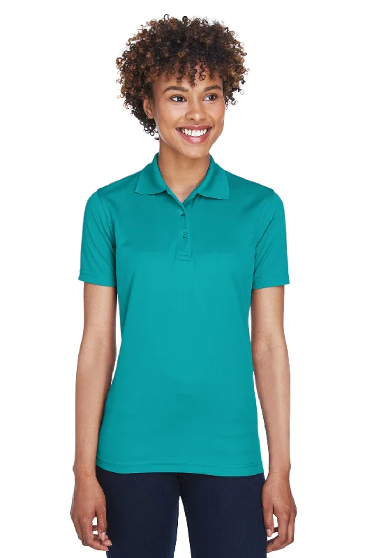 UltraClub Womens Cool & Dry Moisture Wicking Short Sleeve Polo Shirt - Jade Green Vintage Women's 1970S 