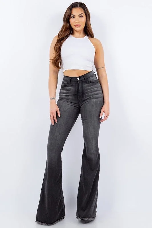 Bell Bottom Jeans - Inseam 32 Practical Women's Multi - 