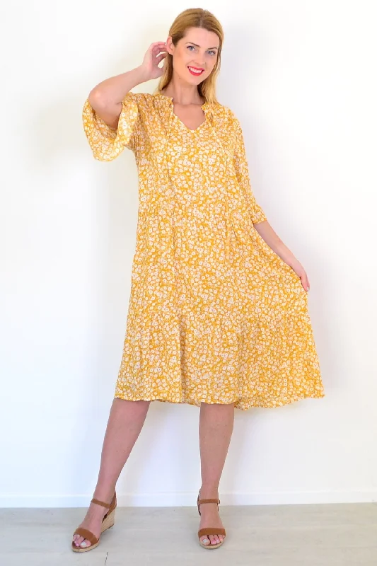 Summer Field Tunic Dress Vintage Women's 1970S 