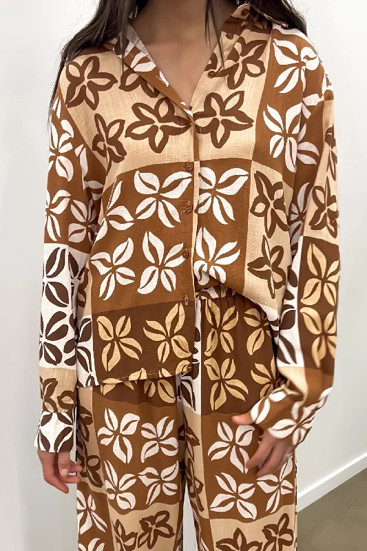 Lyra Top Brown Milan Bohemian Women's Free