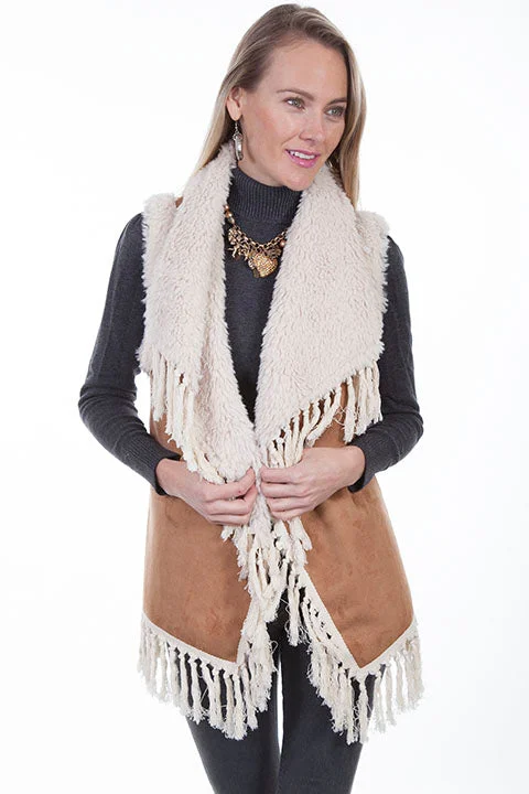 Women's Scully Vest #8027-TAN British Gentlewoman Style