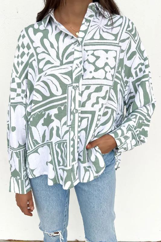 Jodi Shirt Sage Rodeo Sustainable Organic