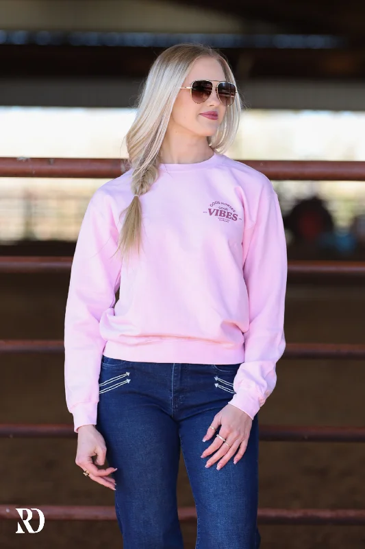 GOOD HORSES GOOD VIBES | CREWNECK Sharp Women's Italian