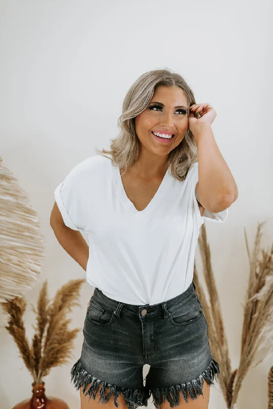 Day Break Short Sleeve Bodysuit, Ivory Refined Women's Hand - crafted