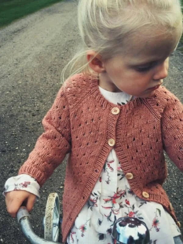 Anna's Summer Cardigan for kids by PetiteKnit, No 2 yarn kit (ex pattern) Australian Beach
