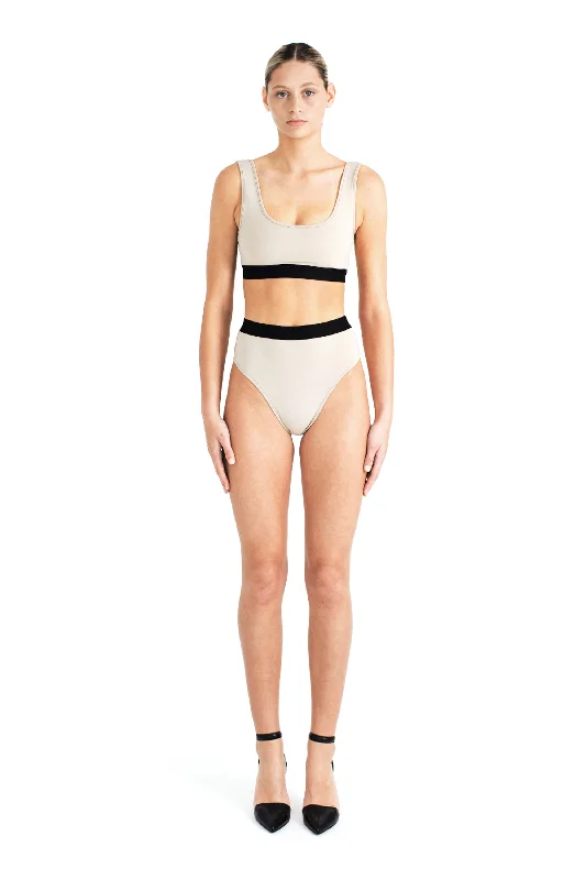 KIM TOP - SAND Edgy Women's Punk