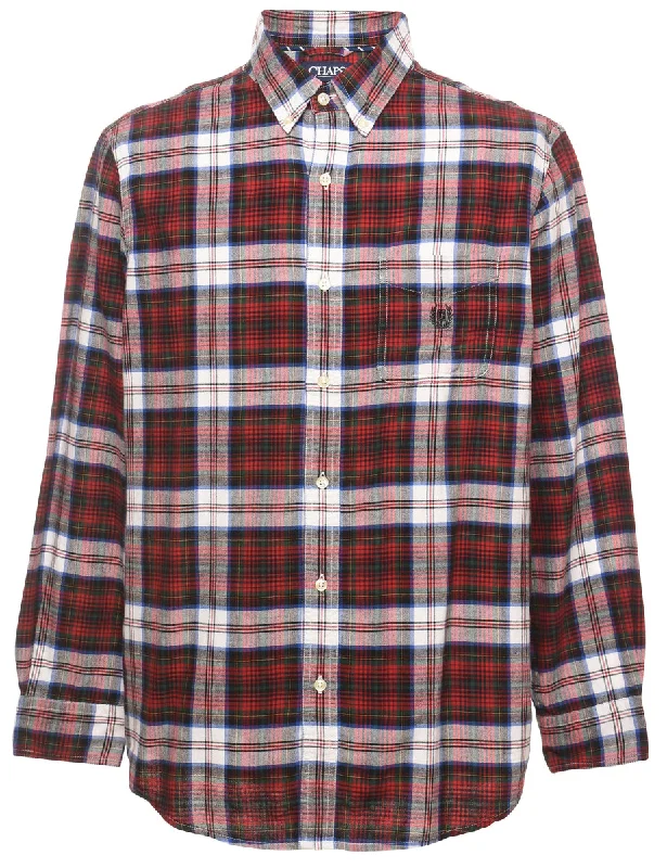 Chaps Checked Shirt - L Feminine Women's Soft 