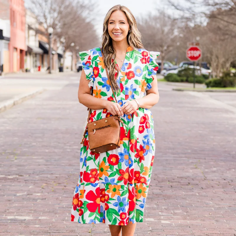 Take Me To Mexico Dress, White Refined Women's Hand - crafted