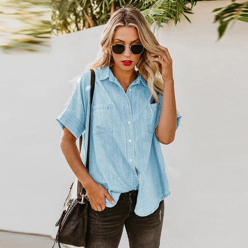 Julia Fashion - Summer Jeans T-Shirt Bohemian Women's Free