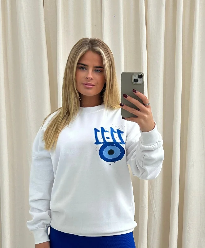 11:11 Graffiti Sweatshirt White garde