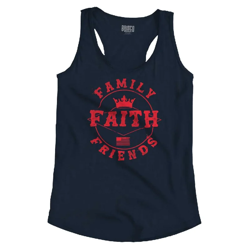 Faith Family Friends Racerback Dynamic Women's Moto