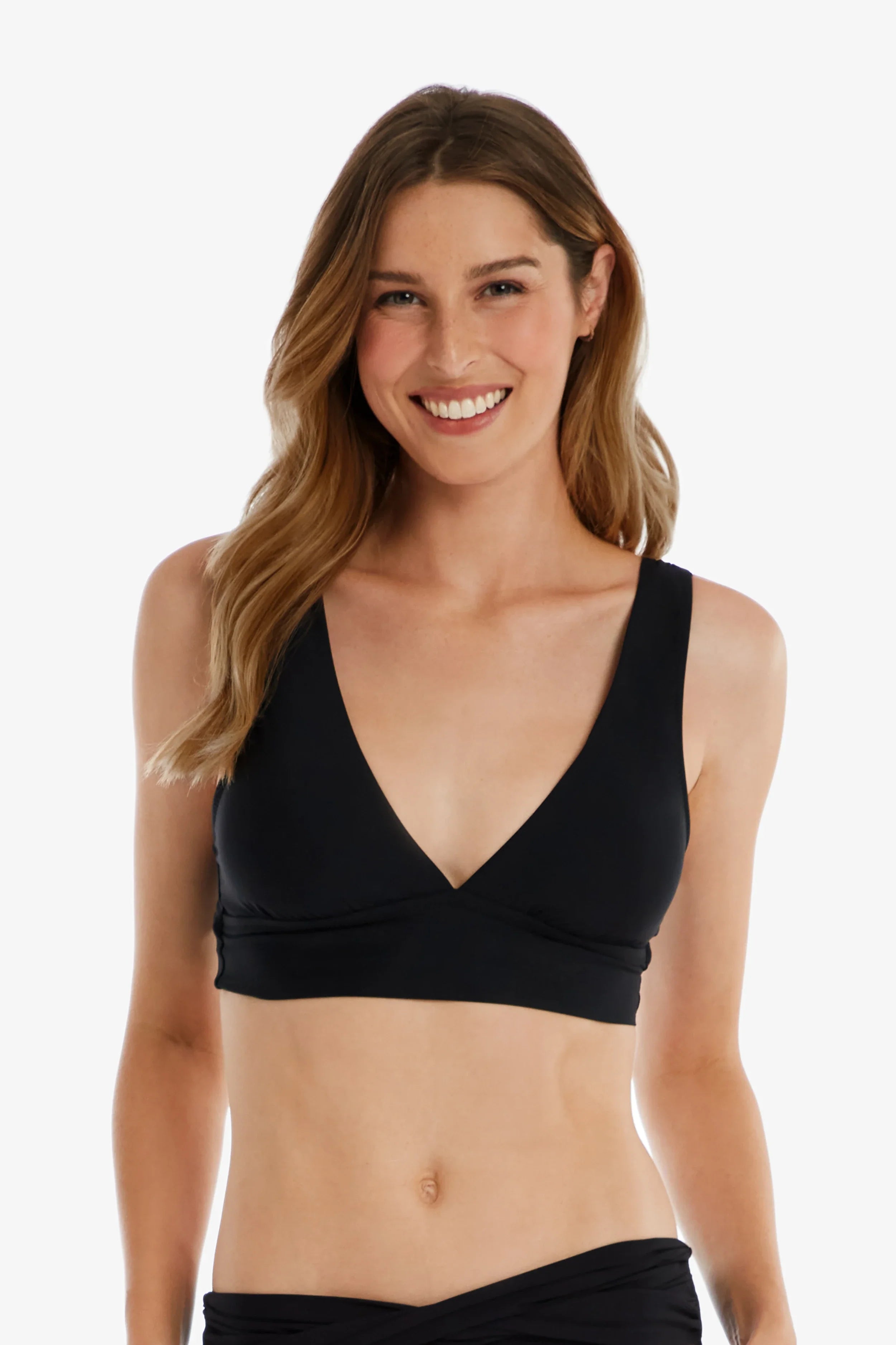 Solstice Bra  |  Black Classic Women's Tweed
